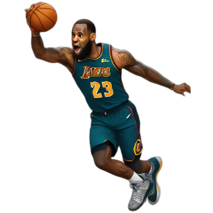 Professor dunking on LeBron James emoji
