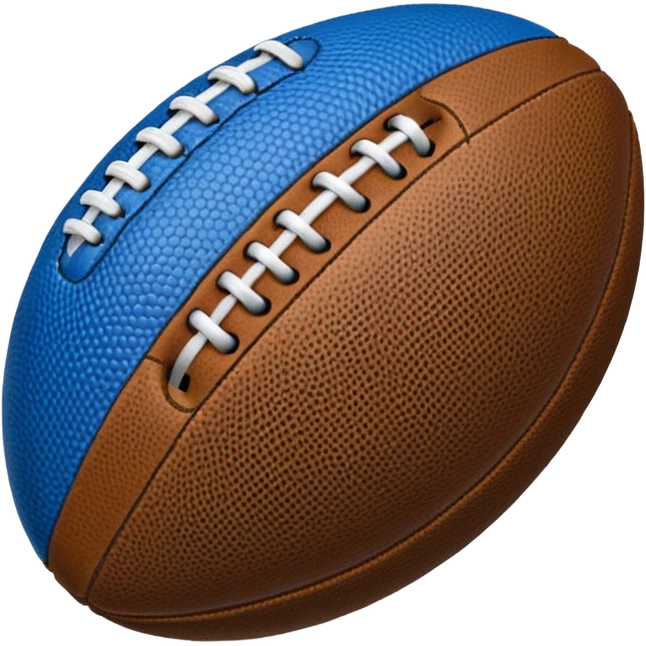 blue football ball emoji