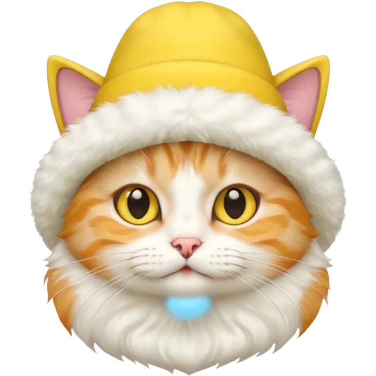 cat with yellow hat emoji