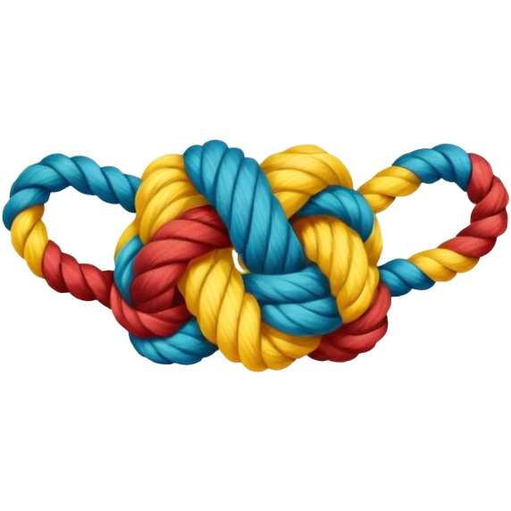 A rope toy for dogs  emoji