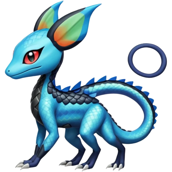 Meloetta-Dewott-Salandit-Nargacuga-Pokémon-Fakémon-fusion-hybrid-creature emoji