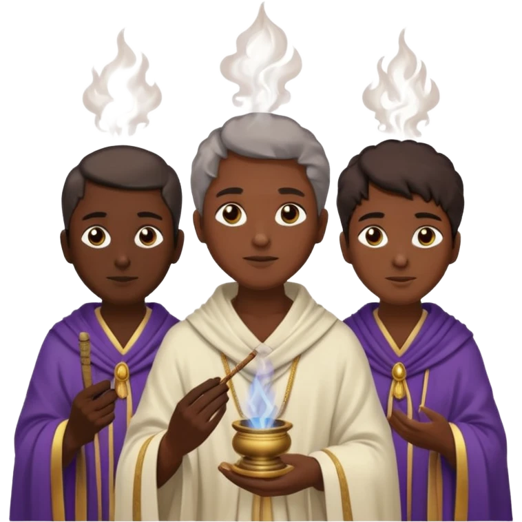 Ancient Healers with Incense Smoke emoji