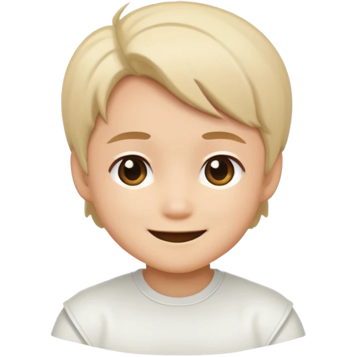 more aesthetic make it all white and chibi style emoji