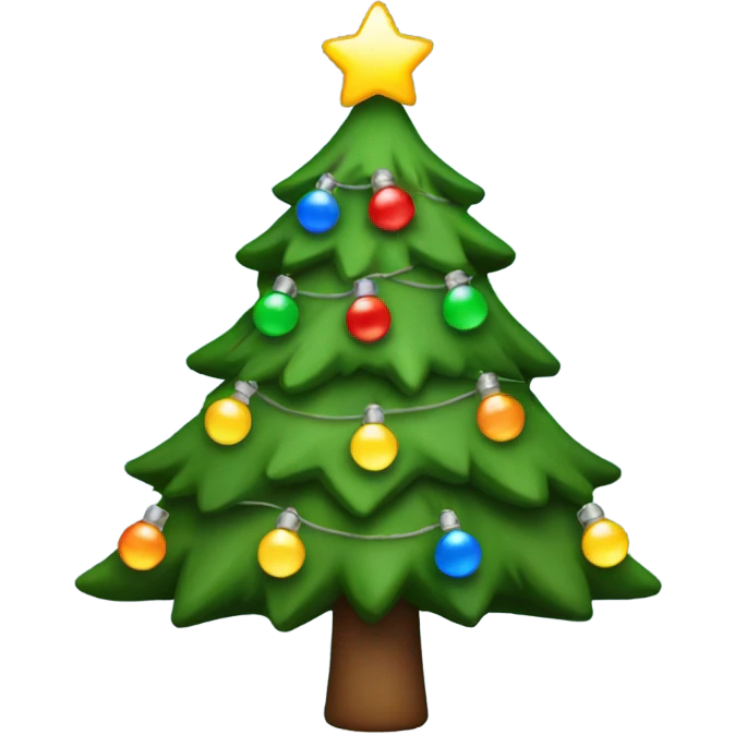 Christmas Tree with Lights emoji
