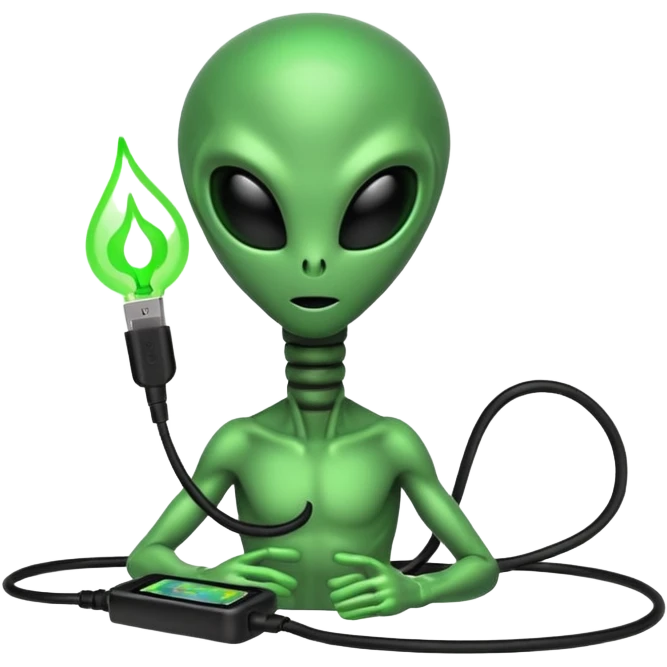 alien aux cord emoji