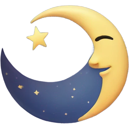 Crescent moon emoji