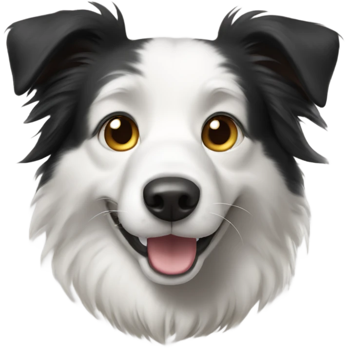 a bordercollie with short paws emoji