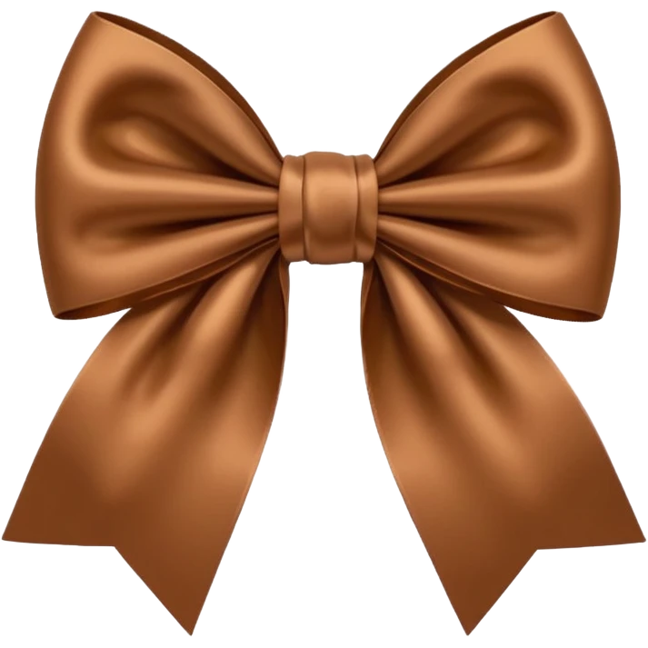 brown bow emoji