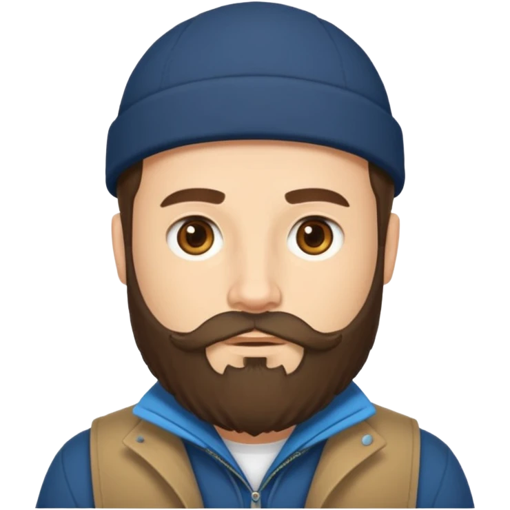 cübbe giyen takkeli sakallı bir insan emojisi emoji