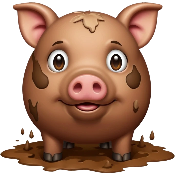 Crap wearing pig emoji