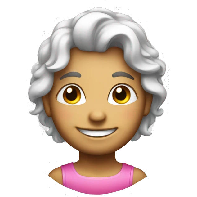 Smiling face with pink halo emoji