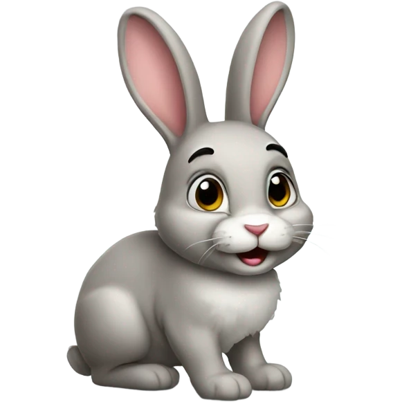 Funny bunny emoji