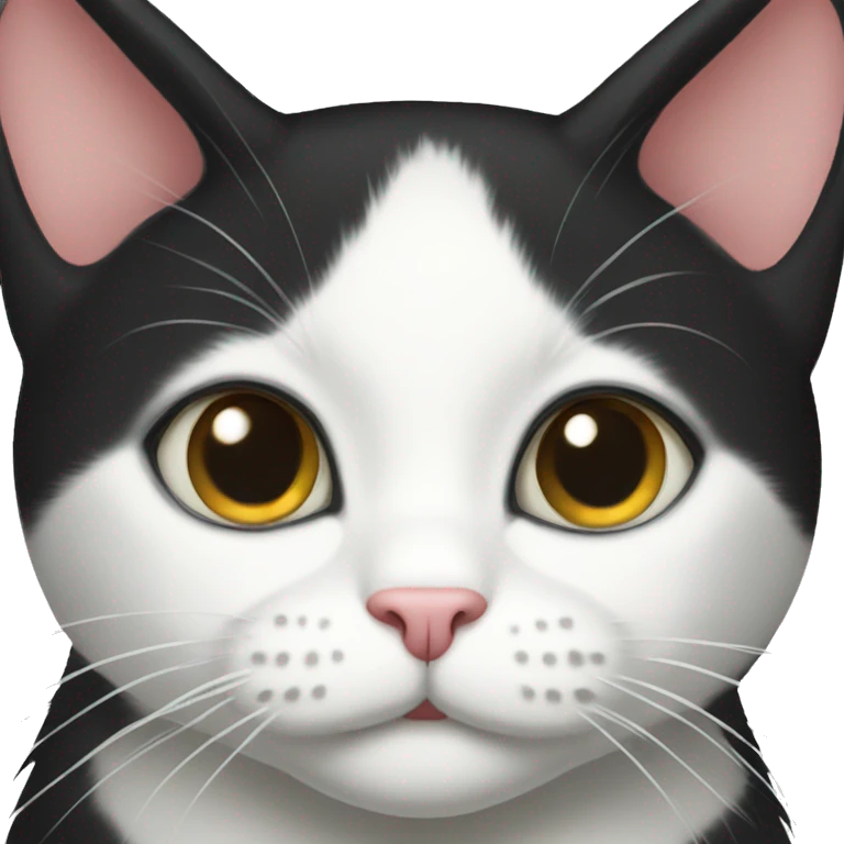 Tuxedo cat emoji