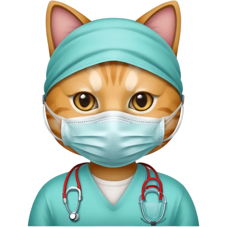 cat Wearing Medical Mask emoji