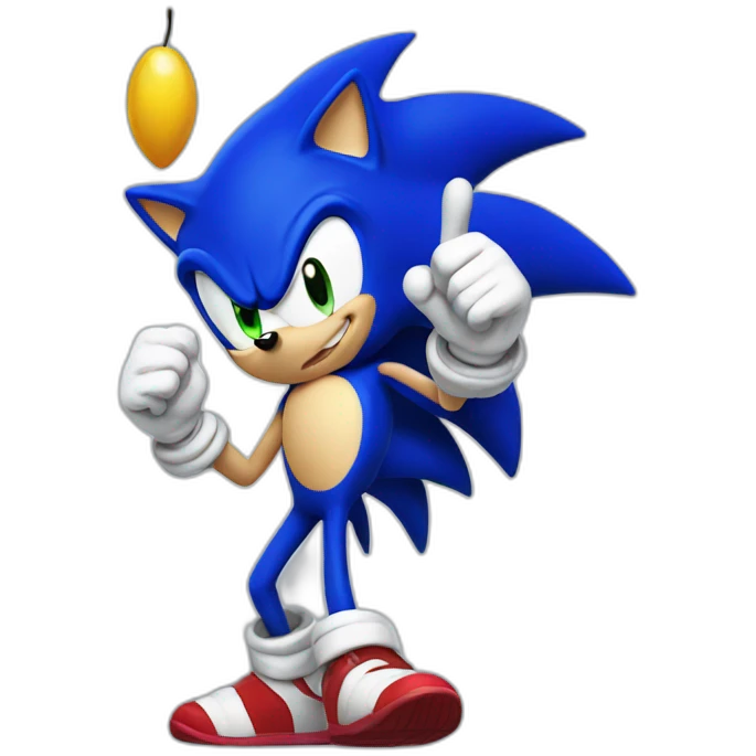 silly sonic emoji