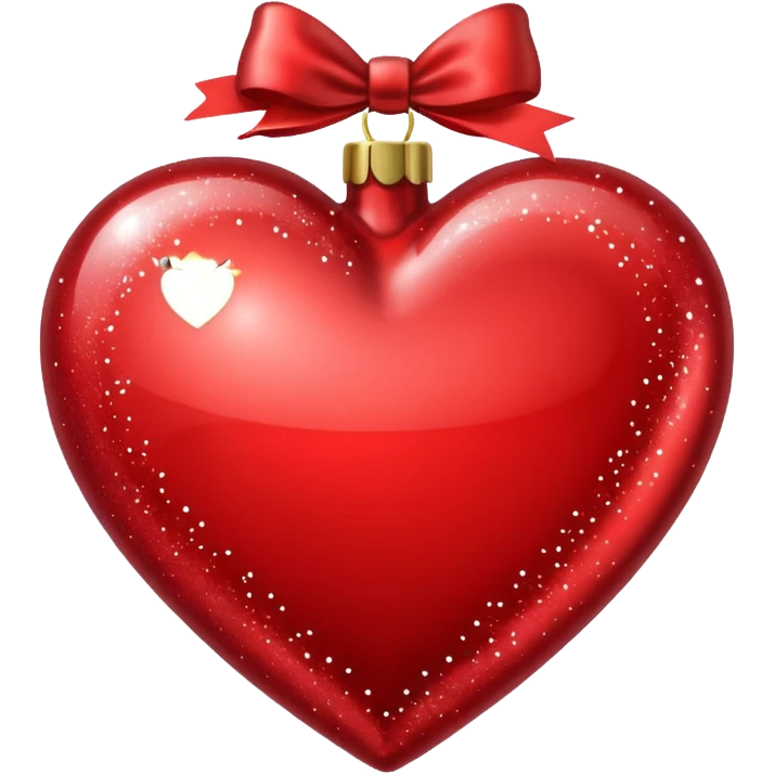 Christmas heart emoji