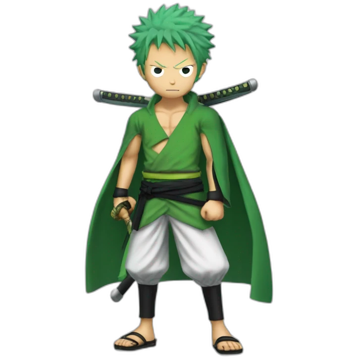 Zoro One Piece Three Swords Standing emoji