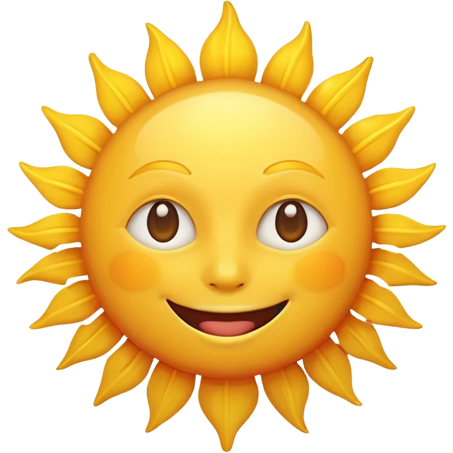 smiling sun emoji
