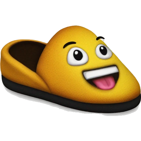 Create a wacky, cool 12 inch pair of slippers for a secret Santa gift emoji