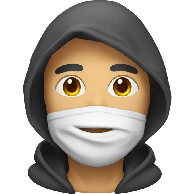 Hombre con capucha  emoji