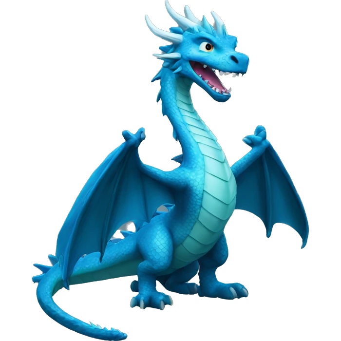 Dragón blue emoji