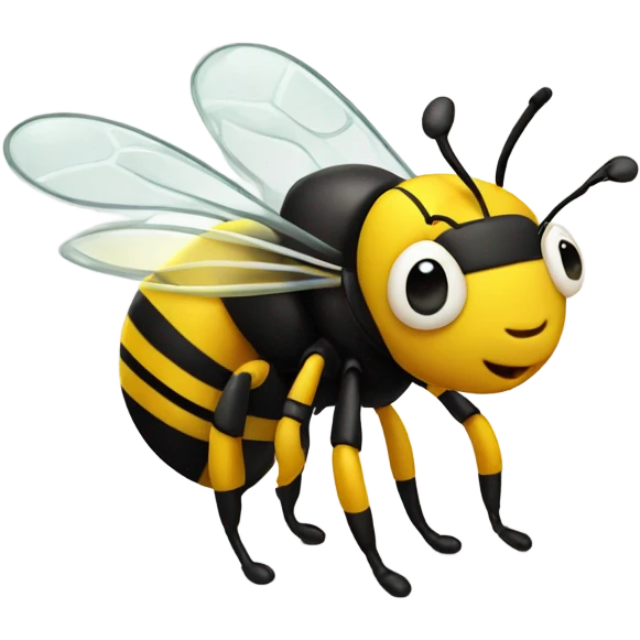 Bee with a backpack emoji