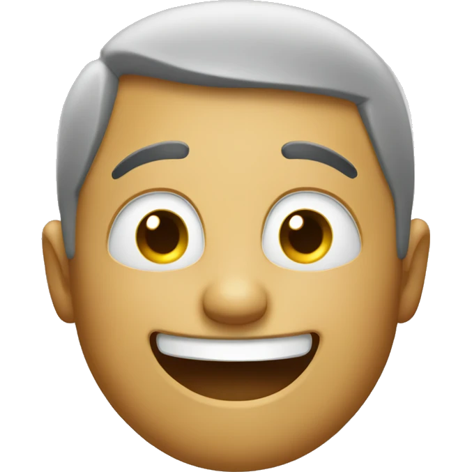 Happy chill face emoji
