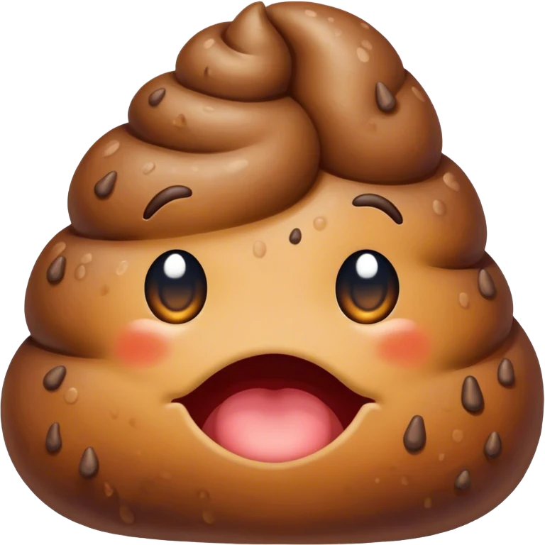poop with hyperpigmintaion emoji