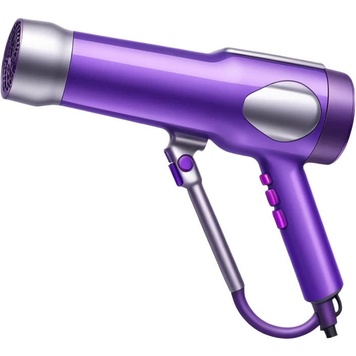 Dyson multistyler hair dryer, purple and silver colors emoji