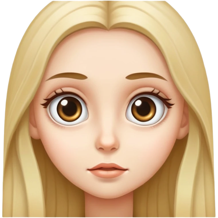 Девушка с большим emoji