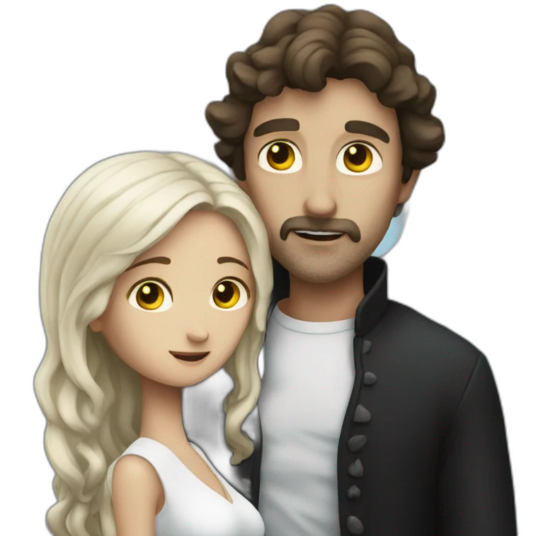 Angel of death with his wife emoji