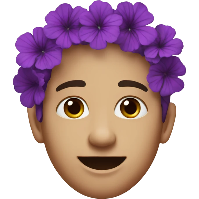 Dark purple geranium  emoji
