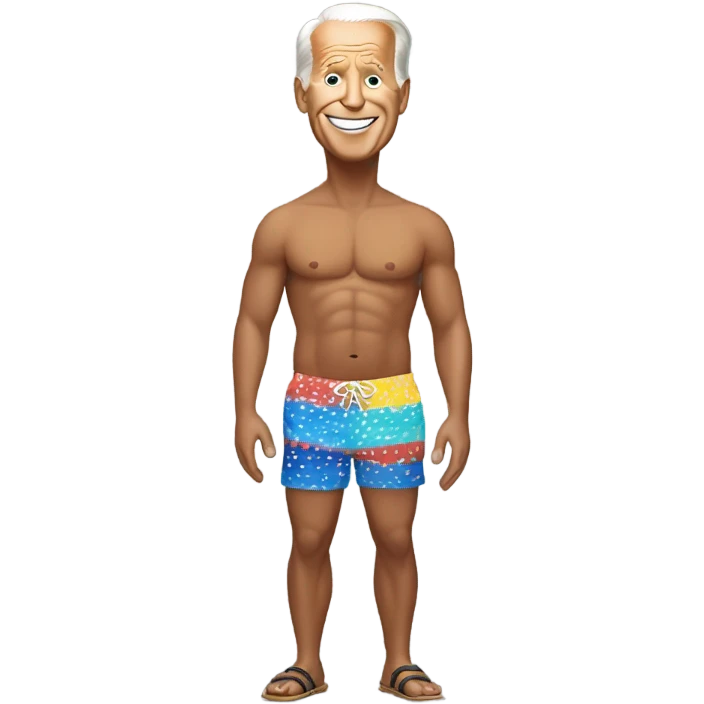 joe biden in swim trunks emoji