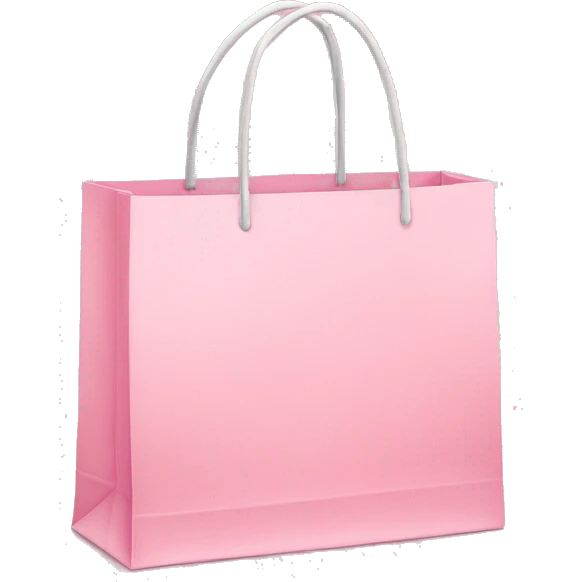 Light pink shopping bag emoji