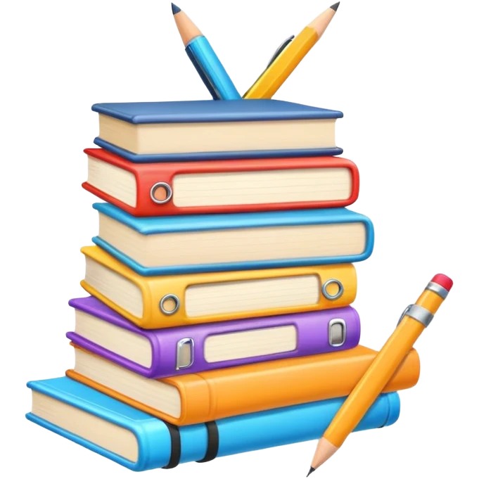 aesthetic school tools emoji