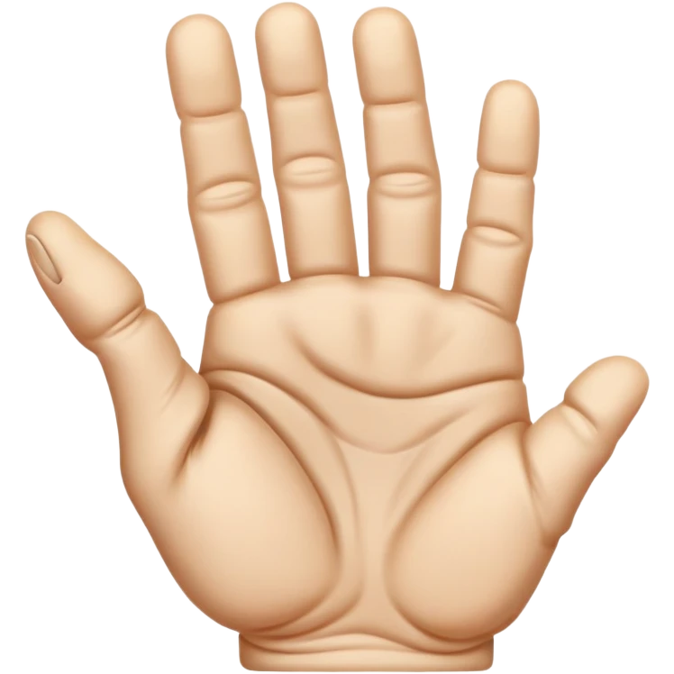 Fingers in skin emoji