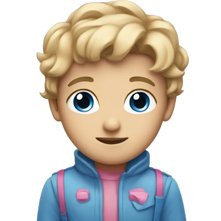 pink blue emoji
