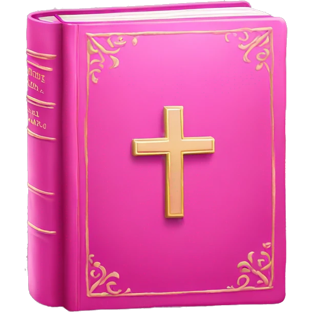 Pink bible  emoji