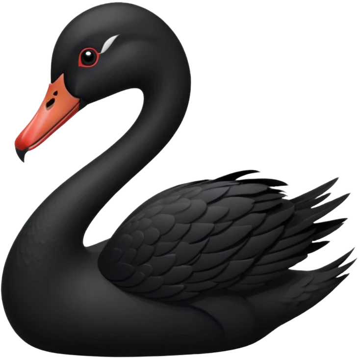 Black swan emoji