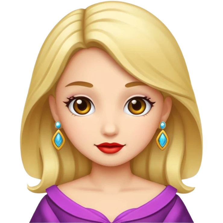 very fancy girl  emoji