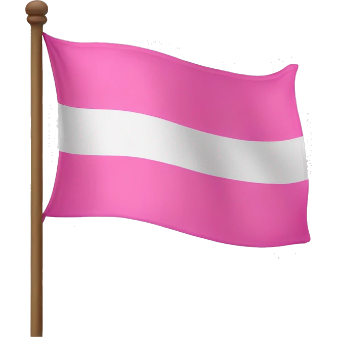 Pink flag  emoji