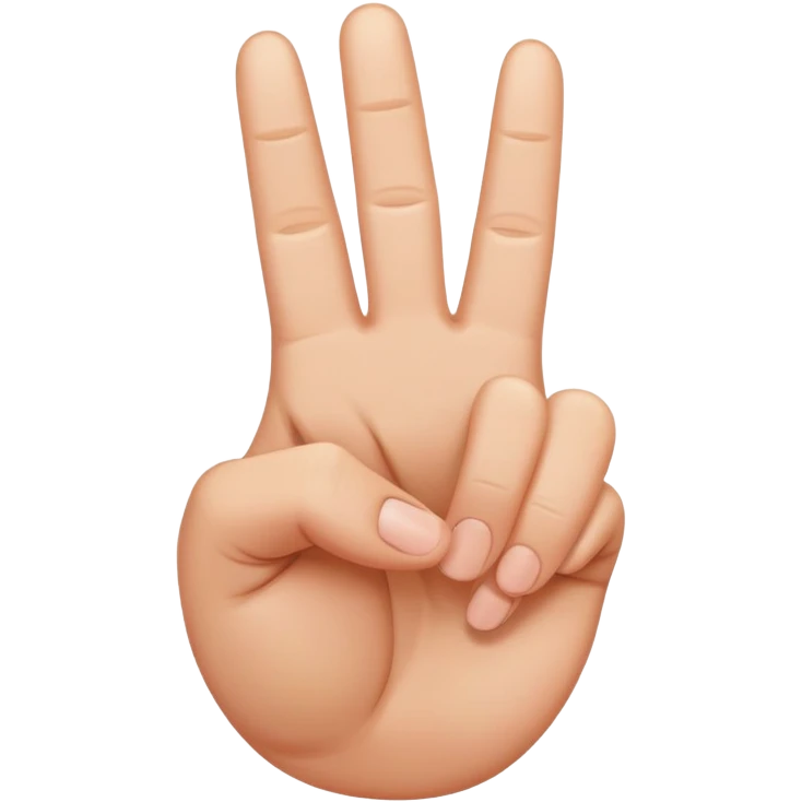 Peace-Zeichen mit Daumen unten sichtbar emoji
