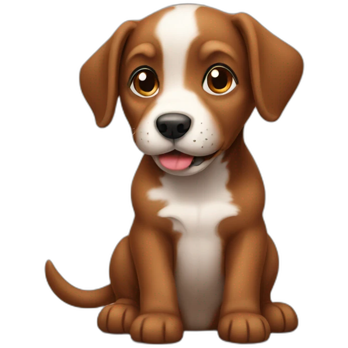 brown puppy dog  emoji
