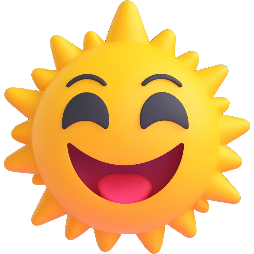the word 'boom' in bold and expressive style, 3D emoji style emoji