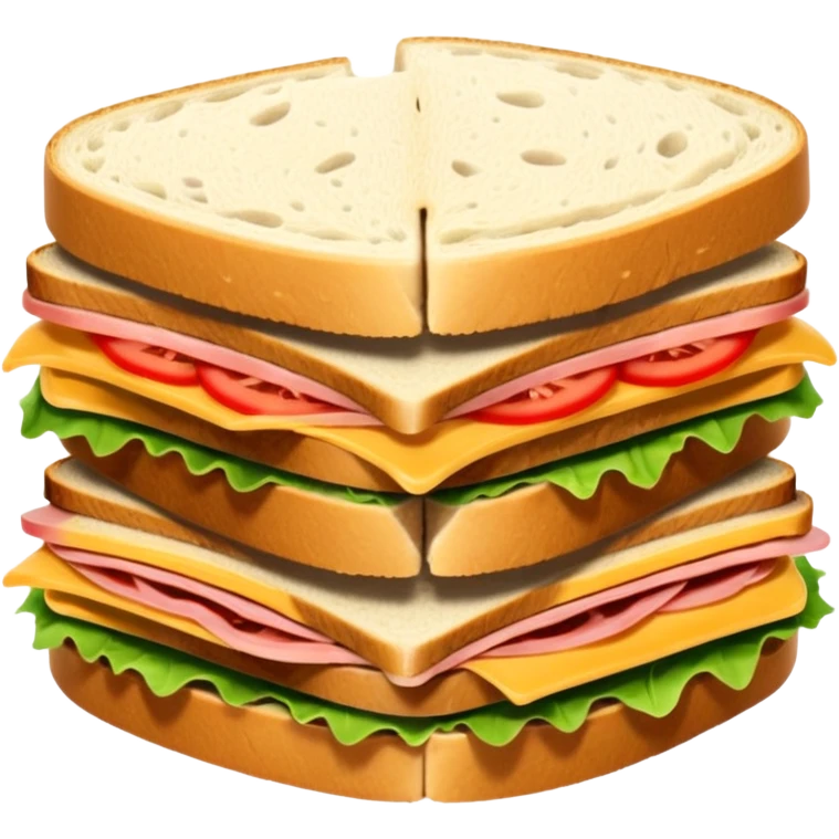 half sliced sandwich with no plate on base emoji