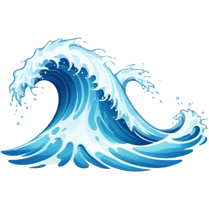 splashing water wave emoji