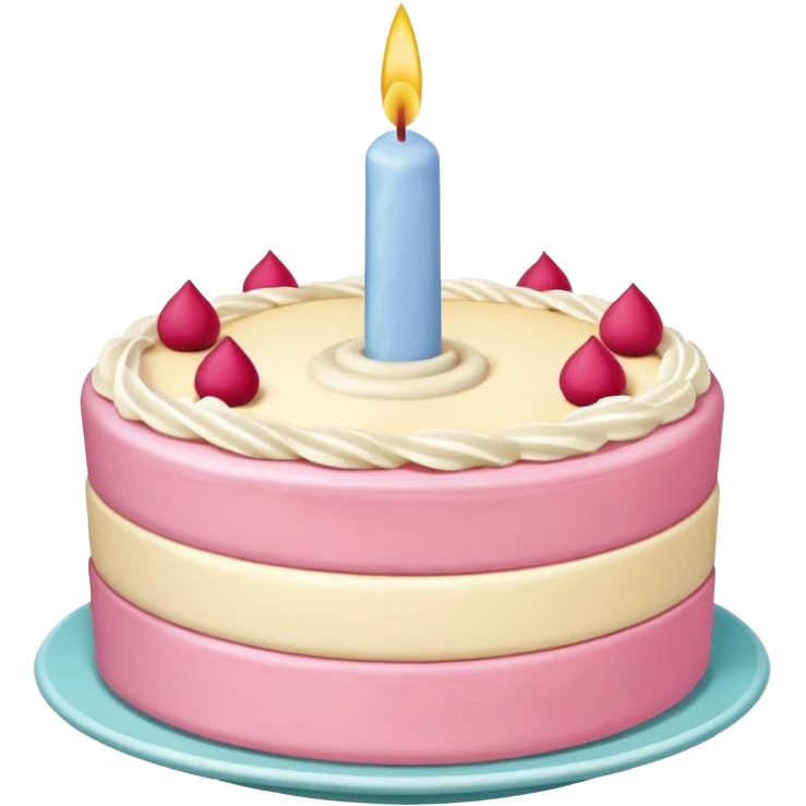 pastel de cumpleaños de 3 niveles con un moño rosa emoji