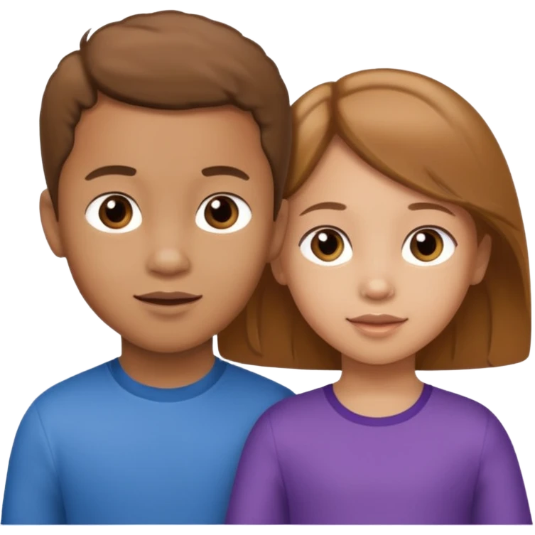 YOUNG CHILDREN: FIVE-YEAR-OLD BIRACIAL BOY WITH LIGHT BROWN HAIR AND LIGHT SKIN, THREE-YEAR-OLD BIRACIAL GIRL WITH LIGHT BROWN HAIR AND LIGHT SKIN emoji
