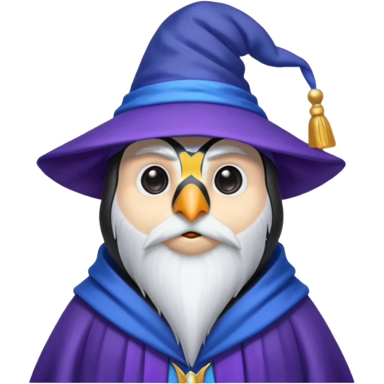 Penguin Wizard emoji