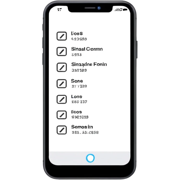 Minimalistic flat vector icon, iOS style, thin black contour on white background. Smartphone with code brackets <> on screen. Clean, no text, no shadows.
 emoji